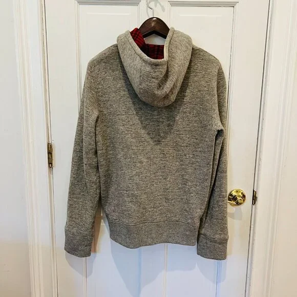 Woolrich Jacket Men's M Flannel Wool Cotton Blend Winter Coat Hoodie - Picture 7 of 16